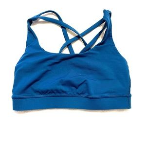 Lululemon Energy Bra, Teal, Size 2